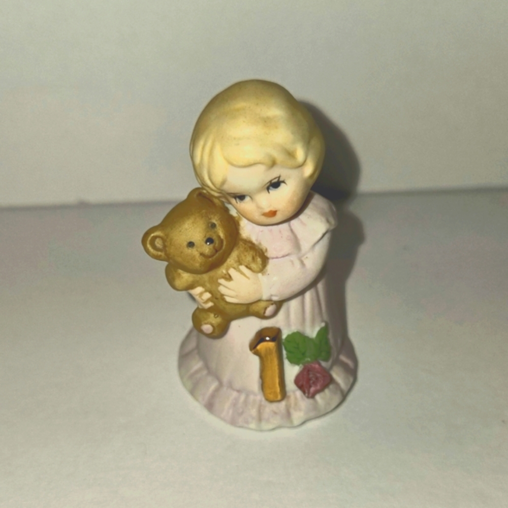 Enesco Growing Up Birthday Girl's Figurine 1 - VINTAGE